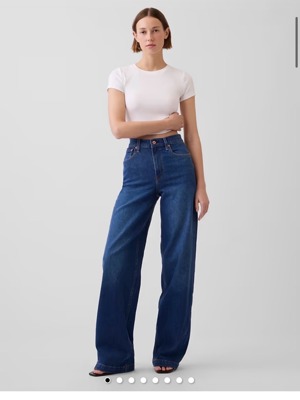 Gap Women's High Rise Stride Wide-Leg Jeans